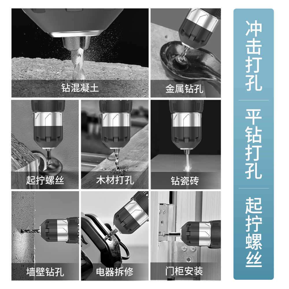 工具箱家用工具套装多功能五金电工维修组合大全车载电钻收纳全套