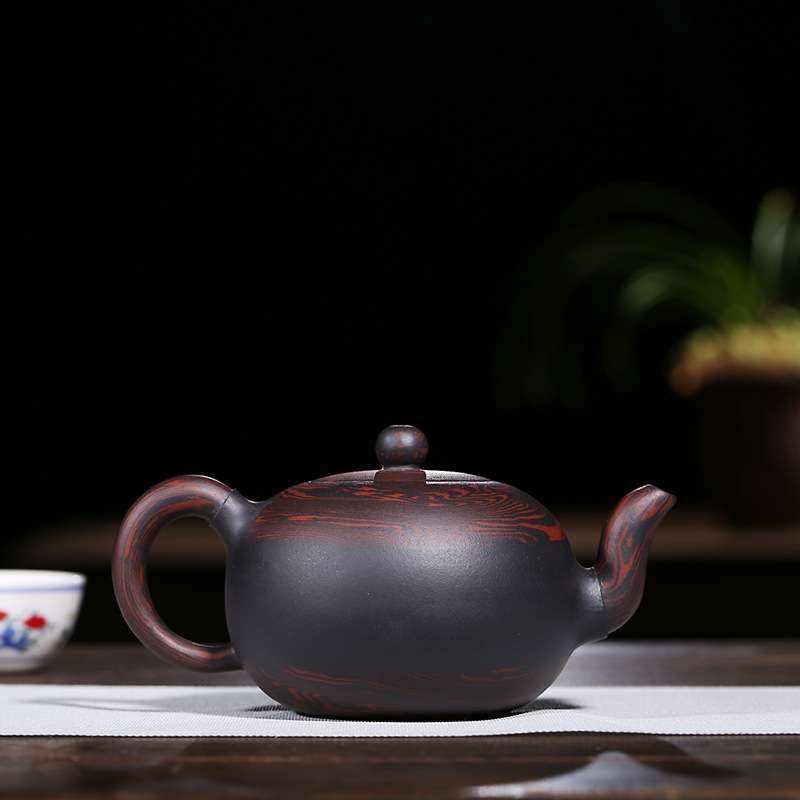茶壶 厂家直供宜兴紫砂壶纯全手工名家茶具 绞泥一粒珠壶混批