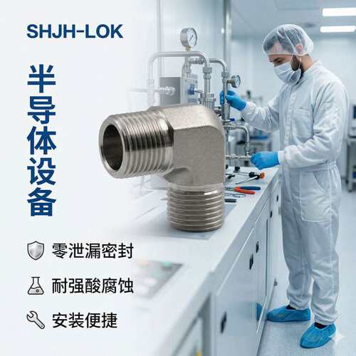兼容世伟洛克双外丝等径90度直角弯头SS-6-ME零泄露316L不锈钢