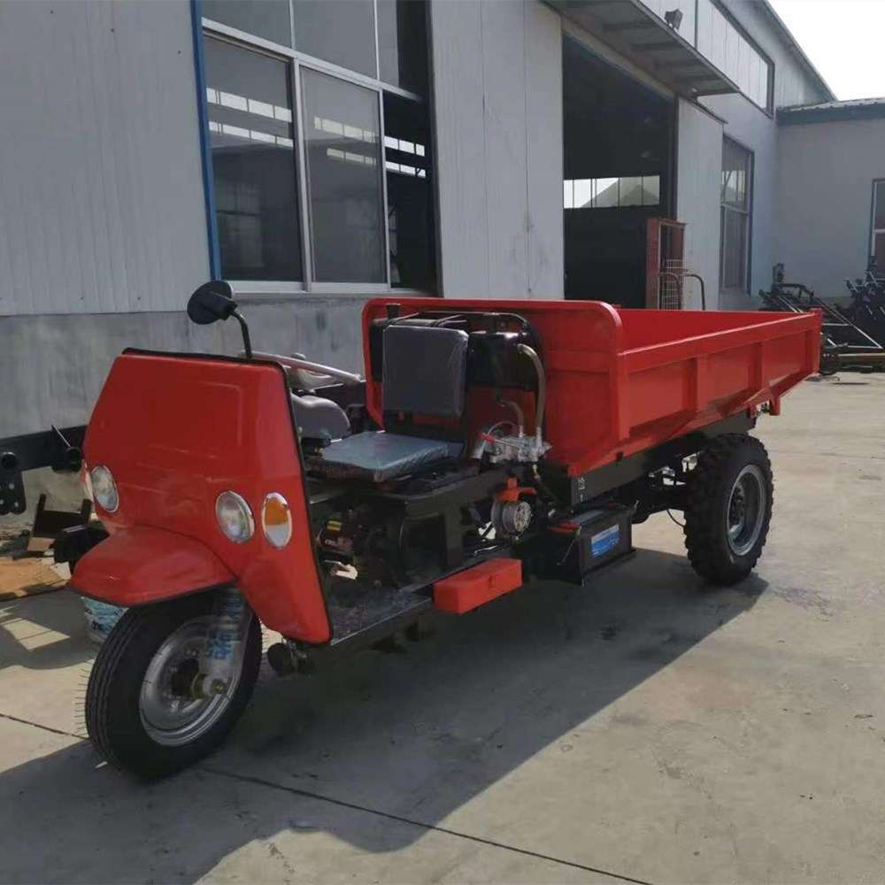 建筑工地工程车  电动柴油三轮车  货箱自卸油刹运输车