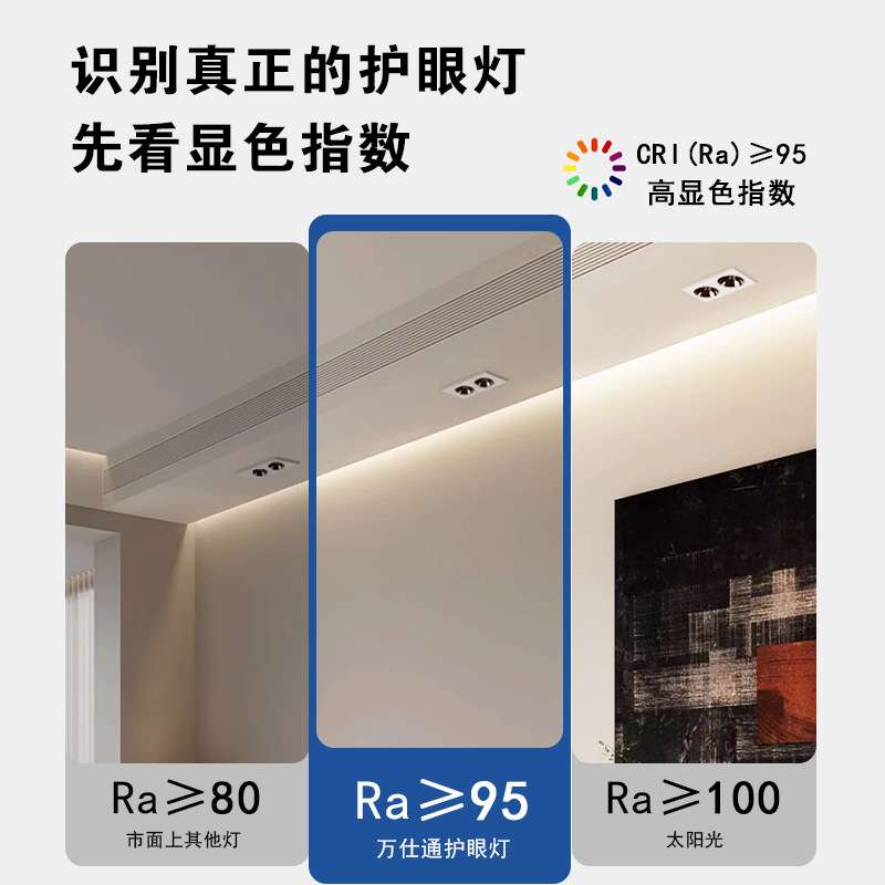 双头嵌入式射灯led展厅商店餐厅无主灯防眩光家用斗胆全光谱超亮