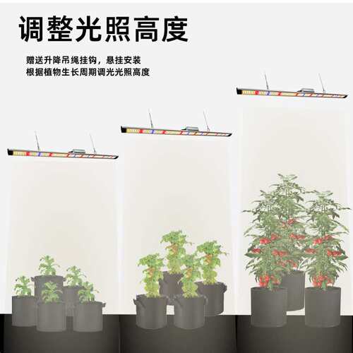 植物补光灯50瓦100W全光谱太阳光温室花卉热植led专用植物生长灯