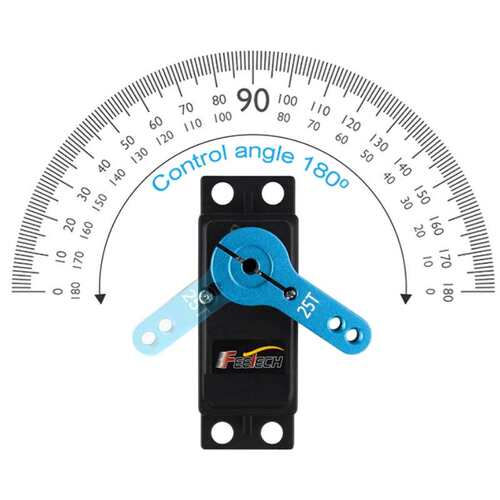 飞特FT7125M铝中壳25kg大扭力RC模型车防溅水180度高精度数码舵机