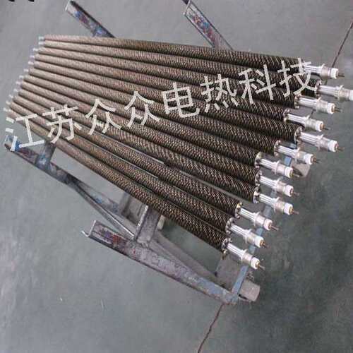 直形翅片管散热片电加热管不锈钢双头带翅片加热管干烧发热管取暖