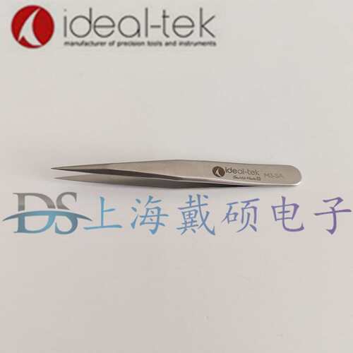 瑞士 ideal-tek M3.SA 短柄不锈钢尖头镊子 微电子组装精细镊子