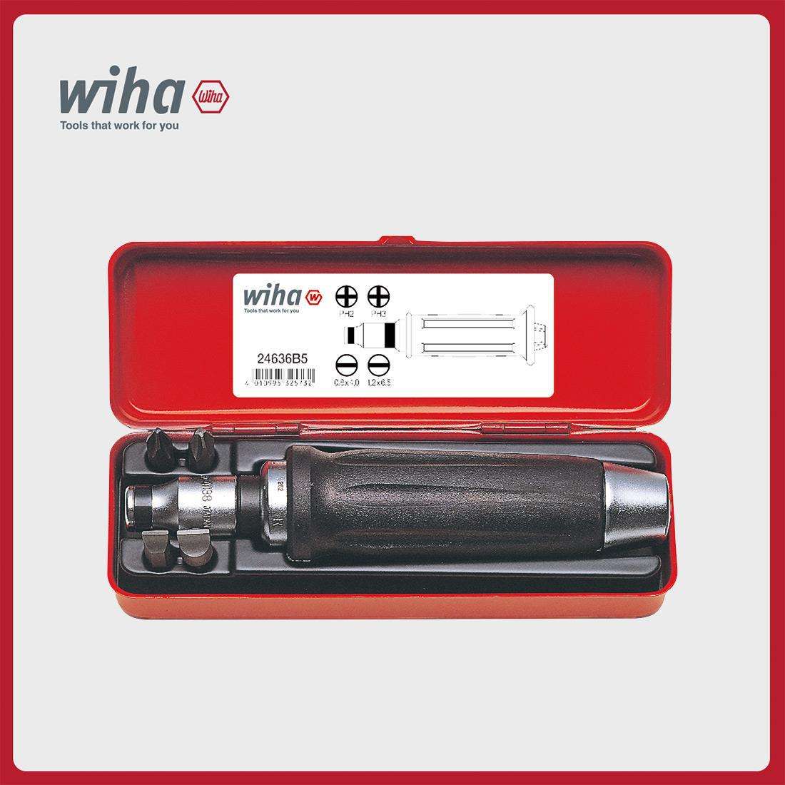 wiha威汉德国 冲击起子手柄套装32573
