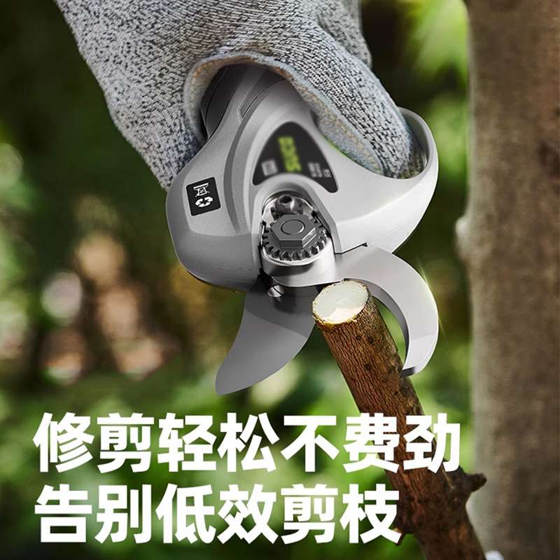 舒畅电动修枝剪户外果树园林高枝修剪机锂电长续航粗枝剪高枝锯
