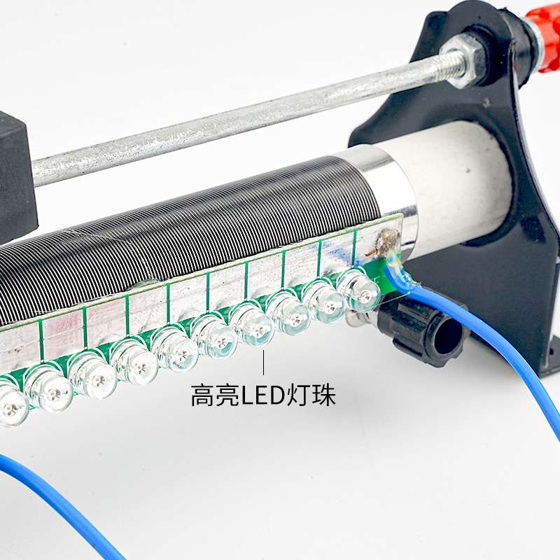 可视滑动变阻器小型初三物理实验可调电阻显示电流方向