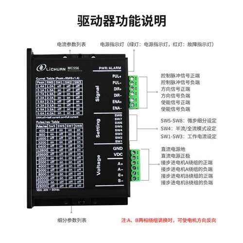 新力川MC556E两相mini款步进电机驱动器配57电机现货驱动器厂家