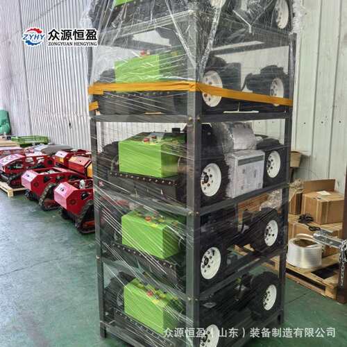 轮式自走割草车 众源四轮550S边坡杂草除草机智能遥控碎草割草车