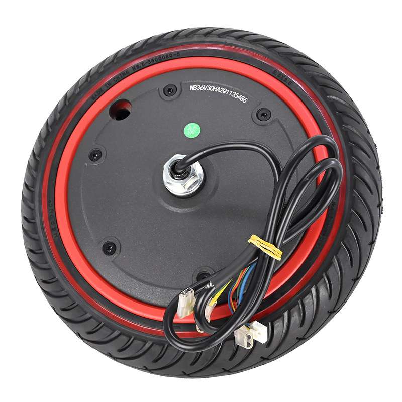 8.5寸M365电动滑板车电机350W36V驱动线圈点前轮马达充气轮胎