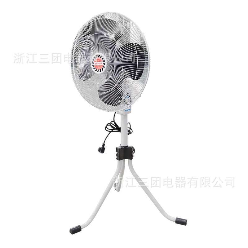 落地式三角扇大功率工业风扇家用办公室多档可调强风摇头扇