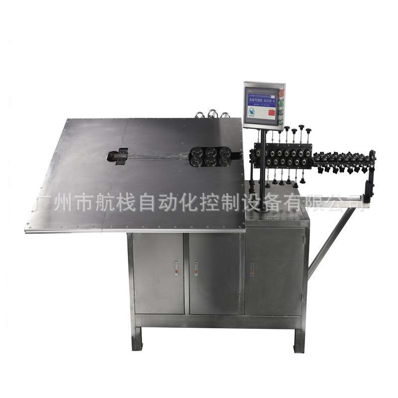 玻璃杯沥水托盘支架自动弯线成型机 工艺五金框架2D折弯机