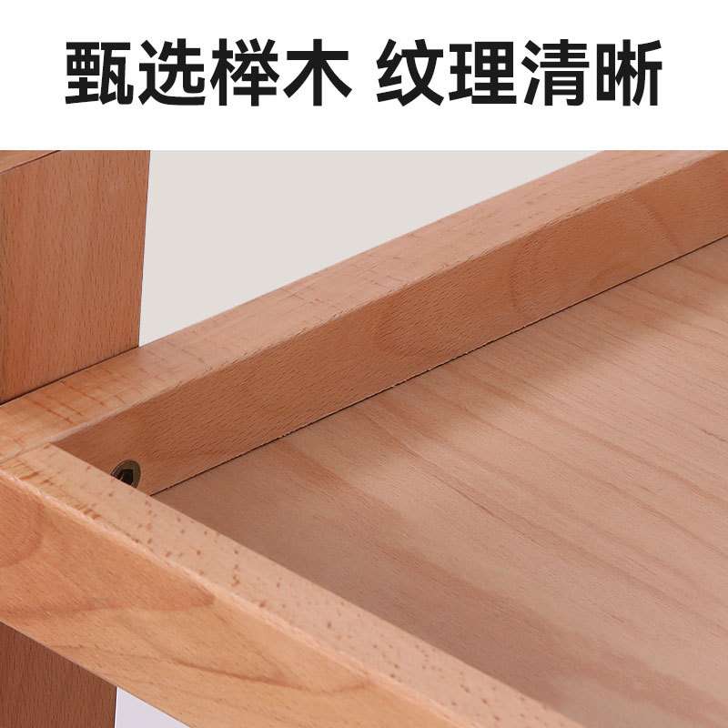 美术专用画车可移动油画工具车三层实木颜料置物架木制绘画收纳车