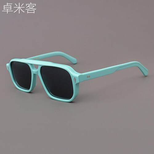 卓米客MOSCOT LEMTOSH眼镜男复古蓝色框大脸双梁墨镜板材偏光太阳