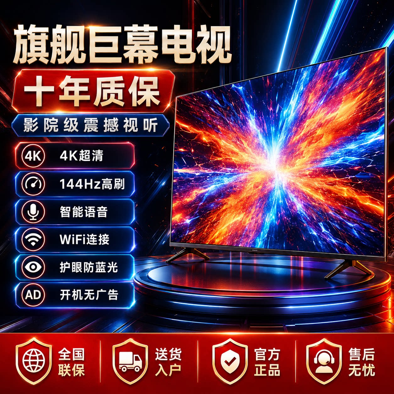 电视机家用网络电视护眼防蓝光