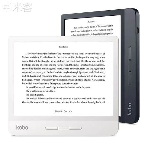 卓米客KOBO Libra H2O 7寸300PPI高清电子书阅读器冷暖双色灯Eink