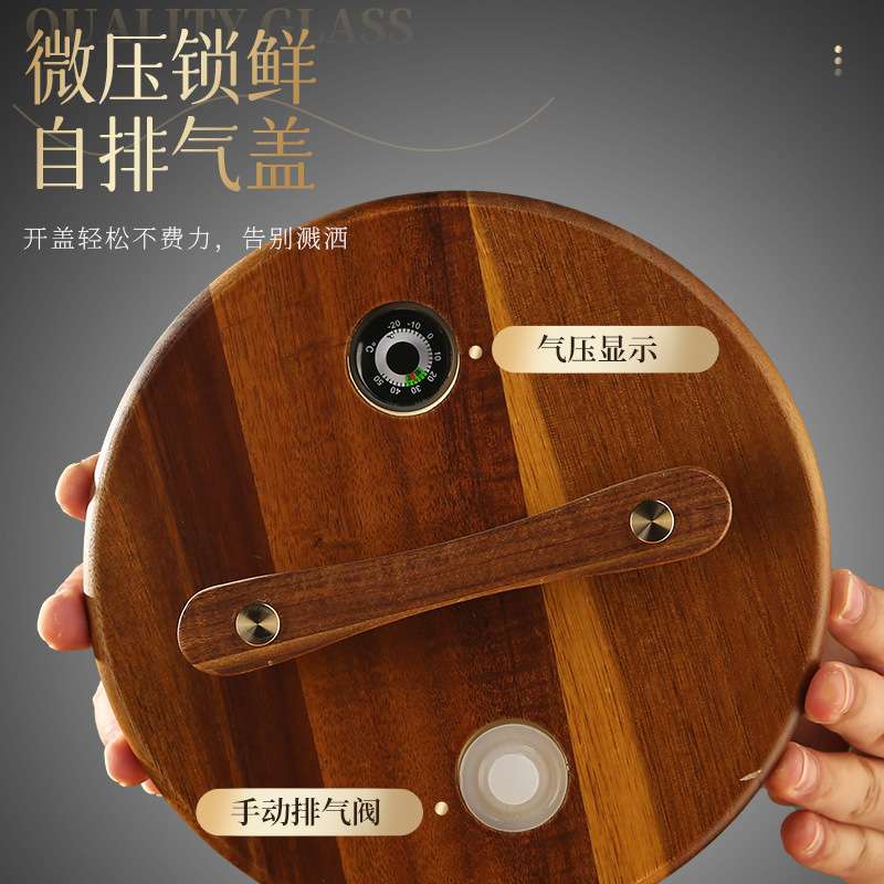 亚马逊代发耐高温玻璃饮料桶带龙头凉水壶水果茶桶罐果汁桶冷水壶
