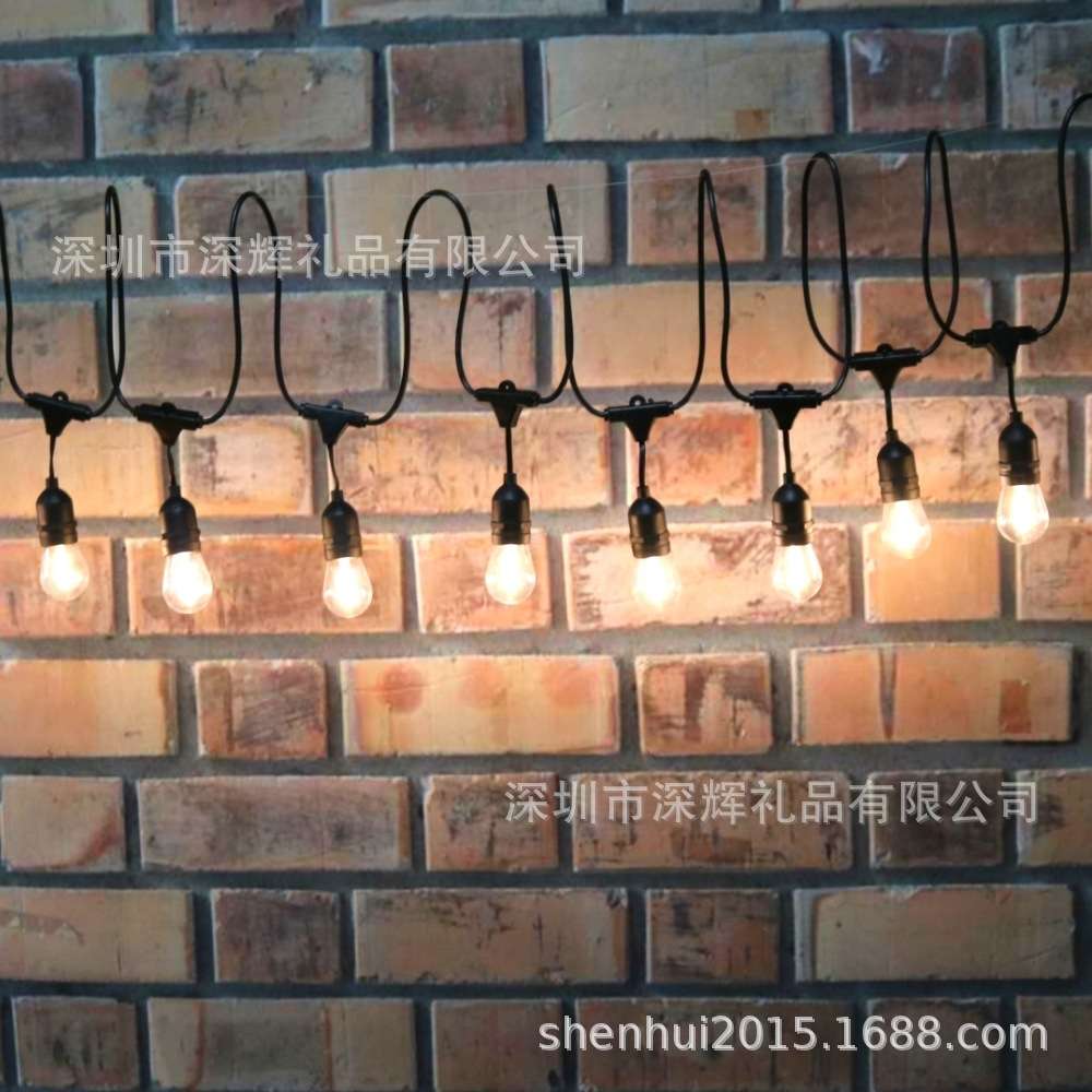 s14暖白色户外防水装饰灯带插电款 太阳能款两种供电方式自由选择