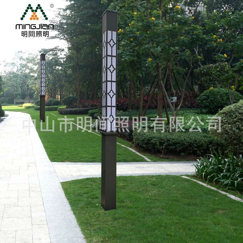 LED景观灯户外方形庭院灯小区花园照明亮化太阳能景观灯柱 公园灯