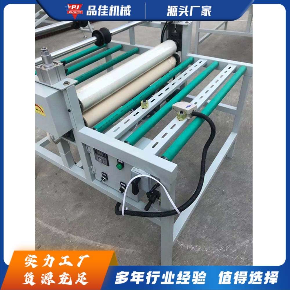 钢化玻璃表面防护覆膜设备 玻璃橱柜门贴膜机 门窗玻璃覆膜机
