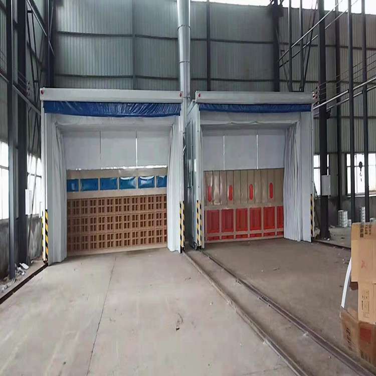 大型折叠喷漆房厂家订购电动伸缩喷漆房移动导轨伸缩房工业喷漆房