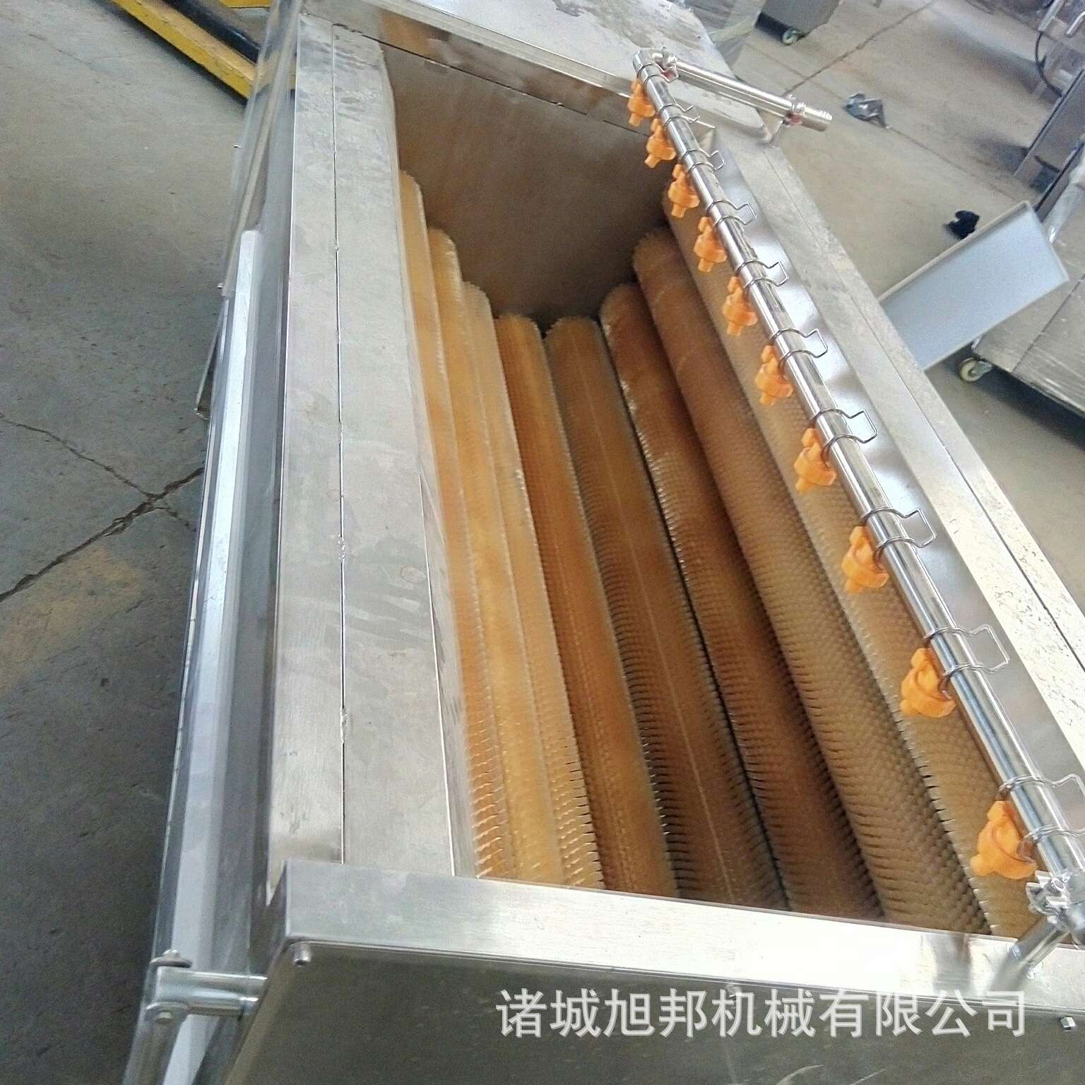 大型生姜去皮机 大蒜深加工去皮清洗机 土豆红薯毛刷清洗设备