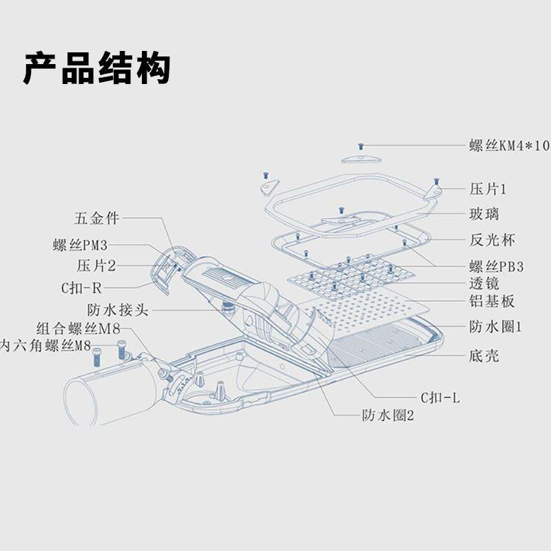 跨境爆品led路灯头户外庭院灯天黑自动亮防水防蚊虫LED人体感应灯