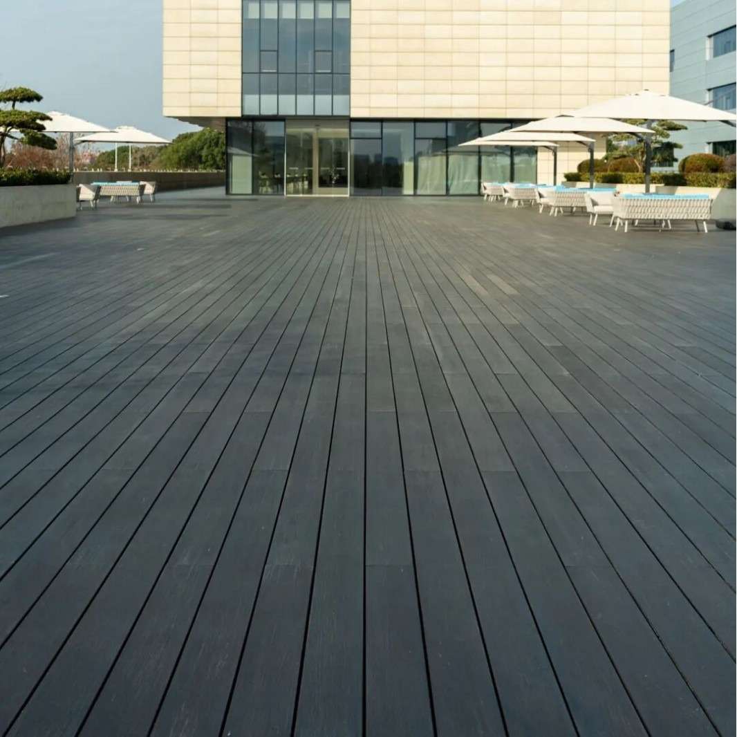 上海花园地板户外深现代简约高耐重竹木地板室外园林竹木改造厂家