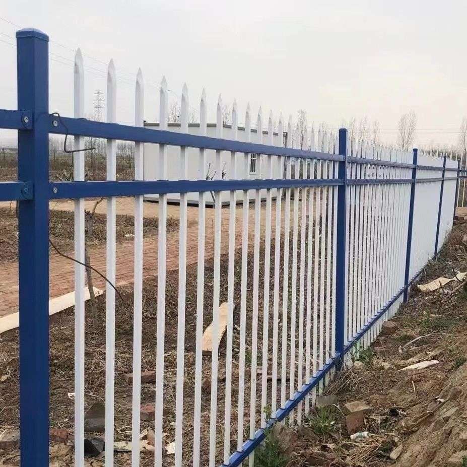 锌钢护栏栏杆栅栏围墙围栏铸铁护栏铁艺热镀锌院墙防护栏塑钢厂区