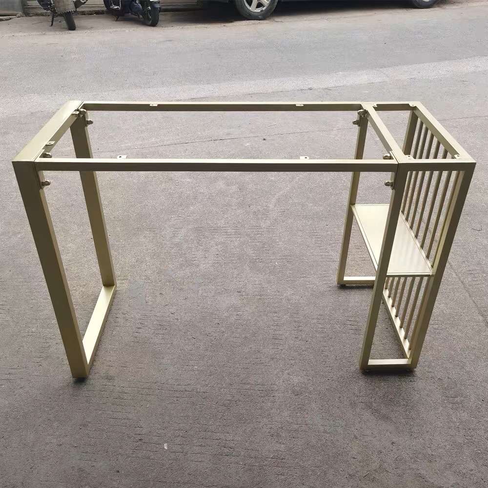 新款铁艺桌腿支架岩板桌架底座餐桌腿铁架架子书桌桌脚定作