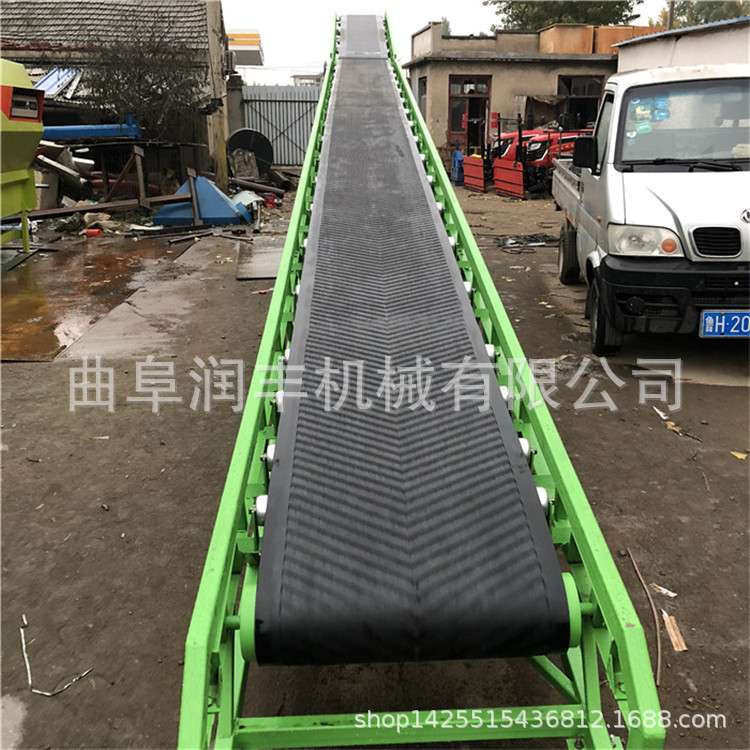 塑料颗粒输送机 伸缩式胶带运输机 600带宽塑料输送机