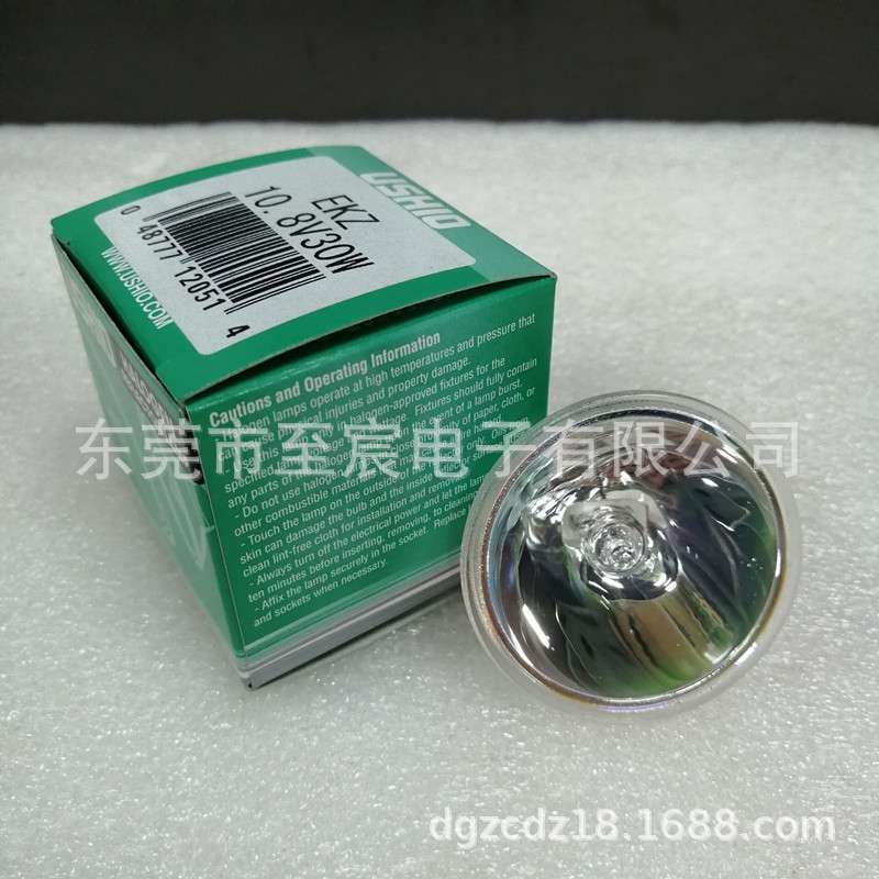 现货USHIO EKZ/JCR 10.8V30W200小时分析仪尿检机冷光源 卤素灯泡
