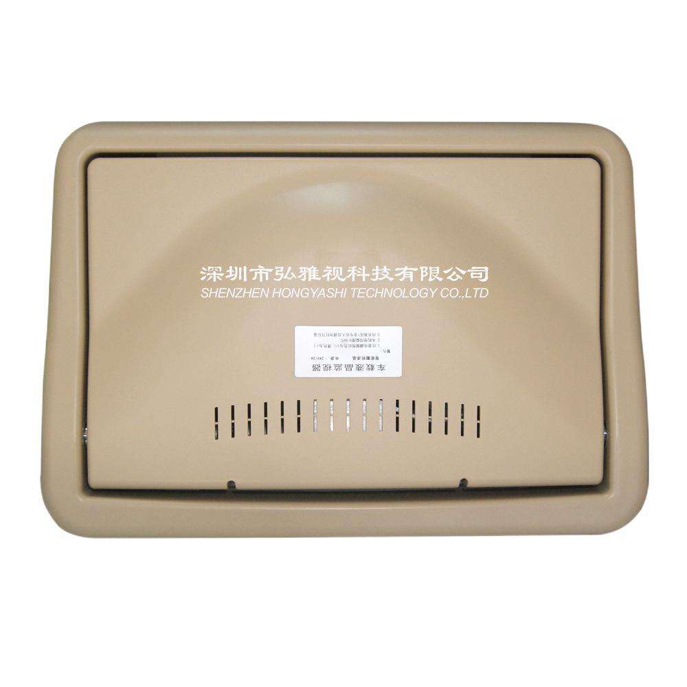 考斯特专用电动翻转车载显示器 全自动车用显示屏 15.6寸车载电视