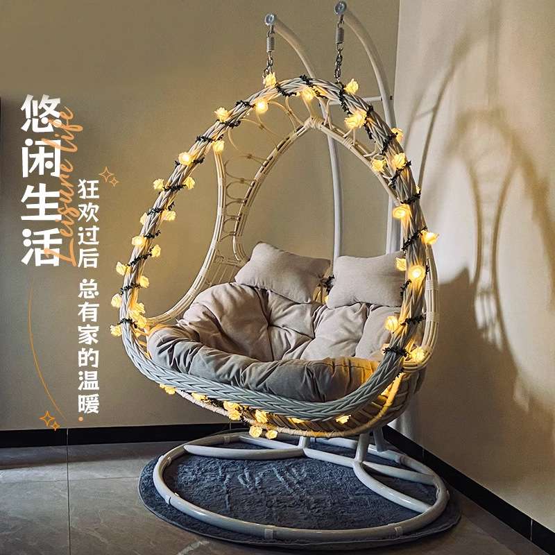 阳台吊篮家用秋千椅摇篮藤椅沙发椅家具躺椅室内秋千吊椅卧室少女