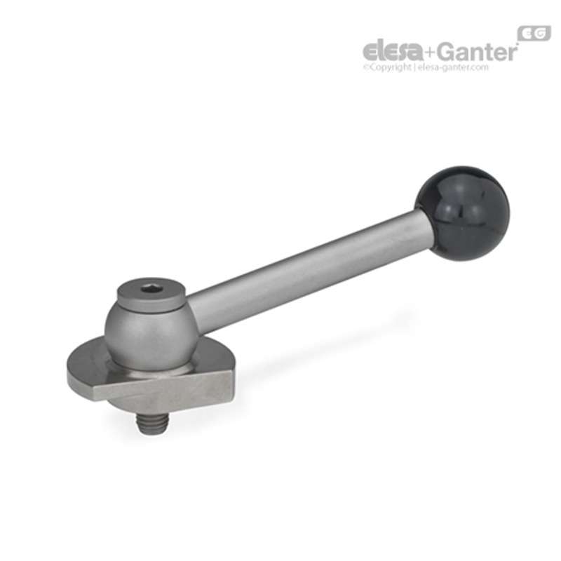 Elesa Ganter伊莉莎冈特 GN 918.7 凸轮式锁紧杆 钢制向下夹紧(1)