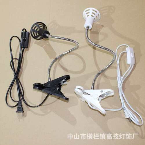 柜台软管照明灯具 MR16 220V50W石英卤素射灯 软杆夹式灯架带插头
