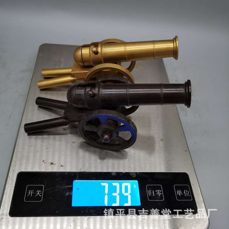 铜炮大炮摆件模型炮仿古炮迷你小铜炮中式家居电视贵装饰摆件