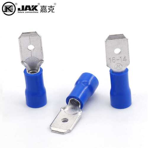 JAK接线端MDD2-250 平方压线束连接器 尼龙绝缘护套 公插端子 KST