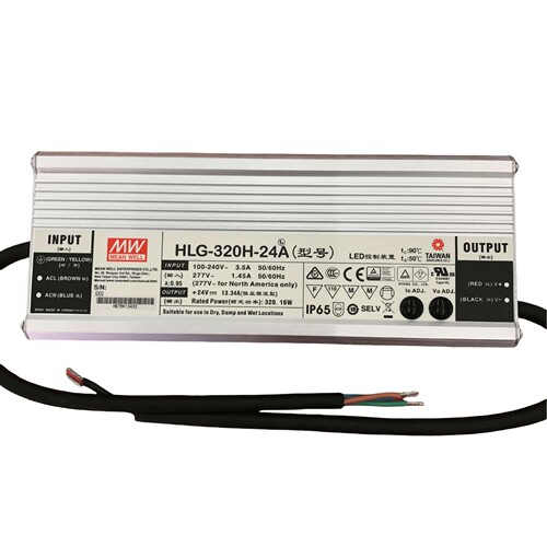 明纬电源 HLG-320H-20   320WLED高架照明电源