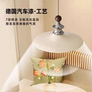 棋士中古风餐厅吊灯法式简约复古创意吧台灯飞碟灯饰摇臂餐桌灯具