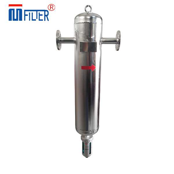 新乡厂家供应不锈钢口径DN100旋风汽水分离器 除水汽水分离器