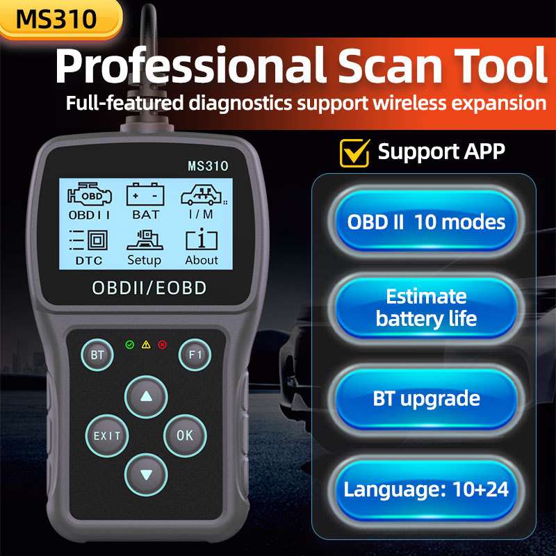 外贸热销 OBD 智能汽车诊断仪 发动机诊断工具 汽车读码卡 Elm327
