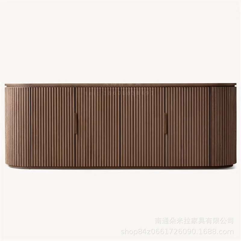 RH出口外贸客厅实木电视柜美式原木收纳柜家具