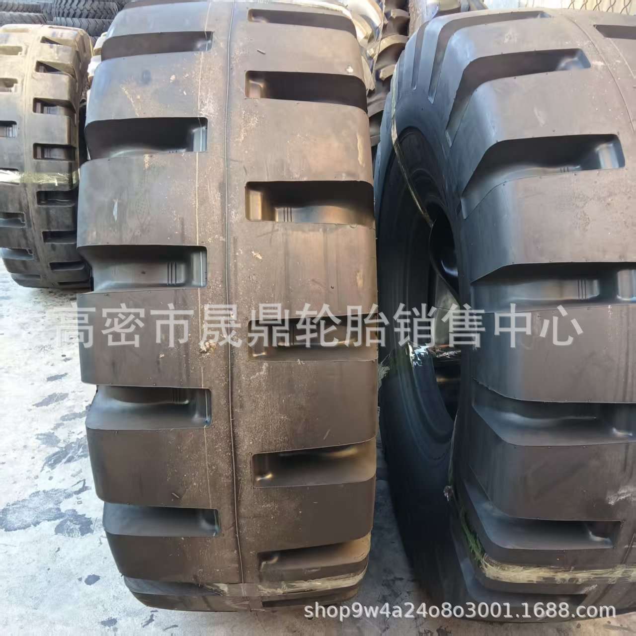 橡驰铲车轮胎 17.5/23.5-25半实心花纹深度8公分轮胎 铁厂垃圾场