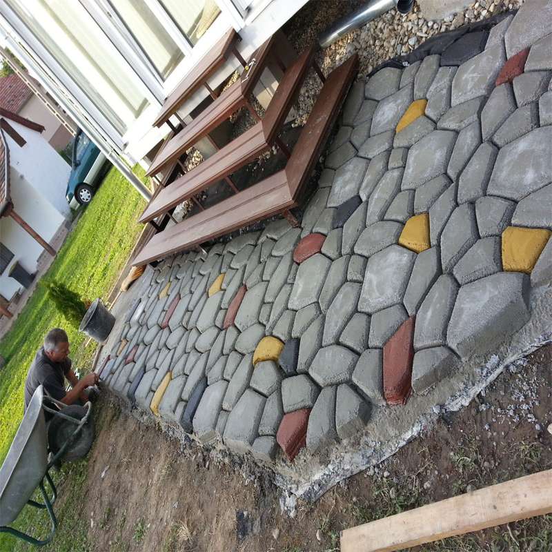 家装修欧式施工建材水泥地砖家别墅造景手动工具艺术园林铺路模具