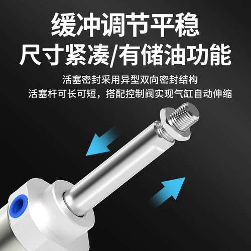 MAC气缸机械手注塑机回旋摆动旋转不锈钢迷你带缓冲40*75磁性CA