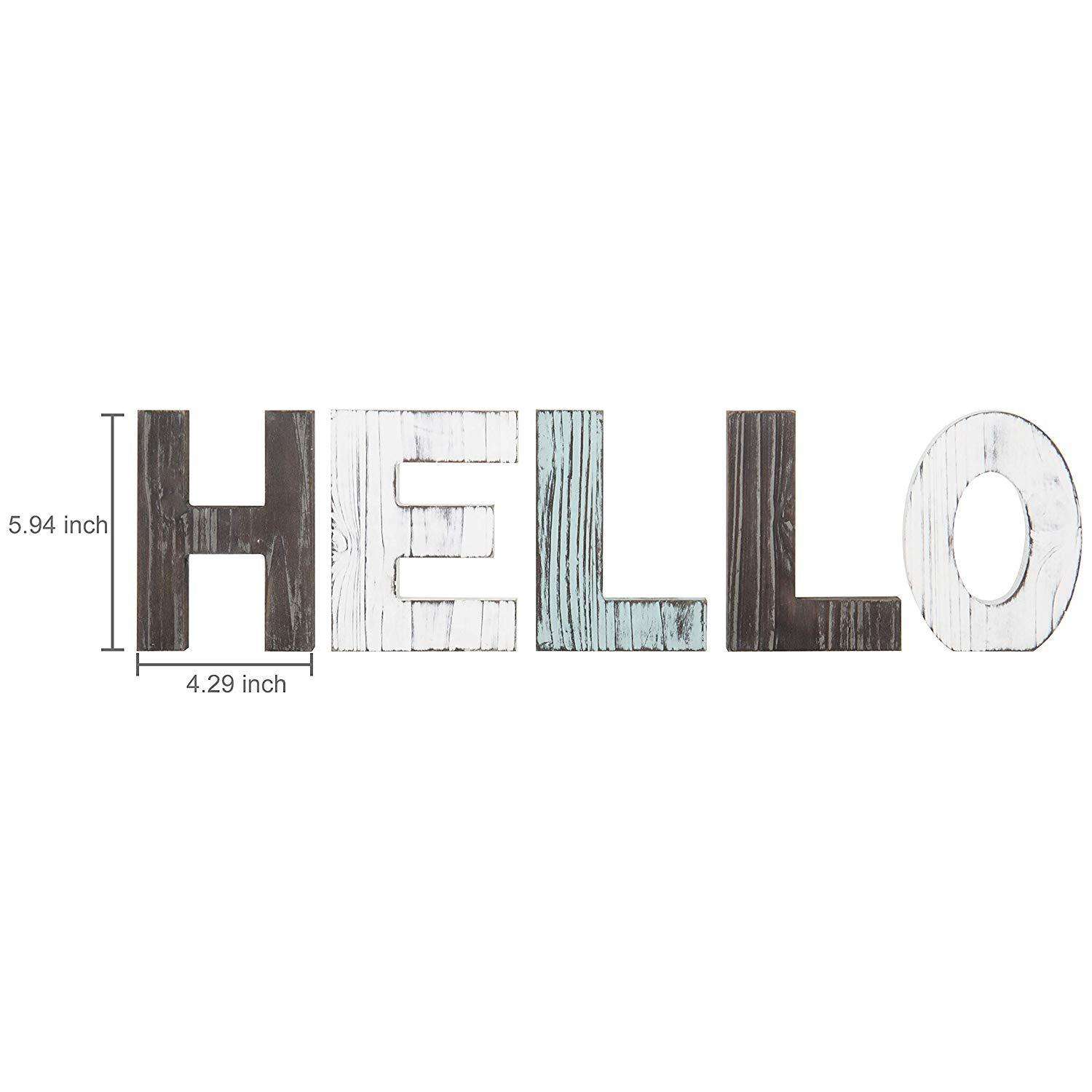 木质乡村复古字母摆件 HELLO英文婚礼装饰工艺品 简约小清新摆件