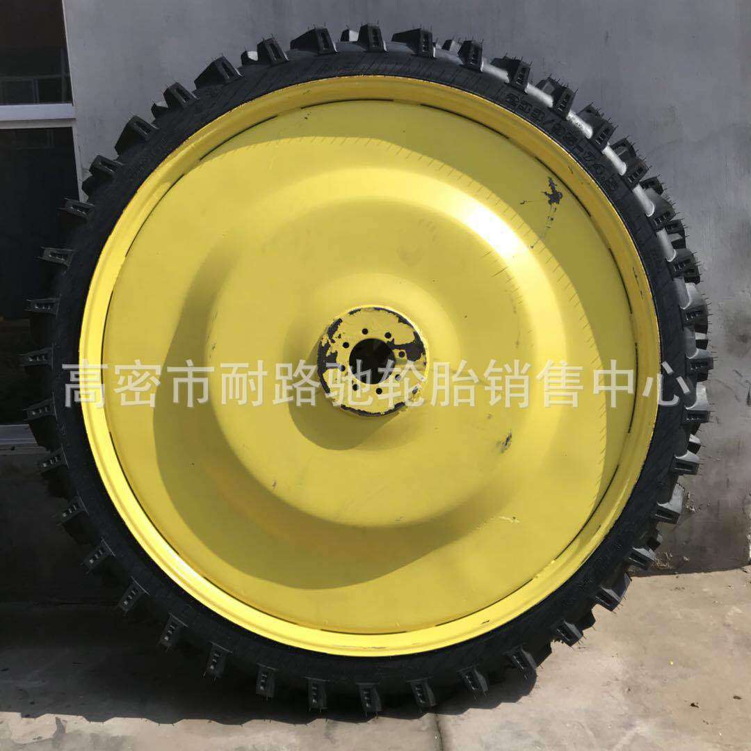 东方红1504加高变窄轮胎高2.33米宽22公分植保机轮胎加高轮带钢圈