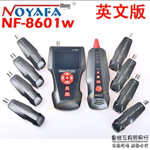 选NOYAFA NF-8601w英文版寻线仪 Network Cable Length Tester